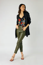 Black Floral Silky Lace Cami - FINAL SALE