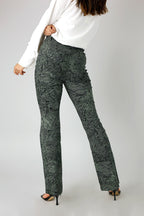 Khaki Animal Print Bengaline Flare - FINAL SALE