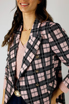 Pink Check Sisca Blazer - SALE