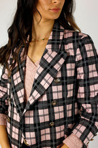 Pink Check Sisca Blazer - SALE