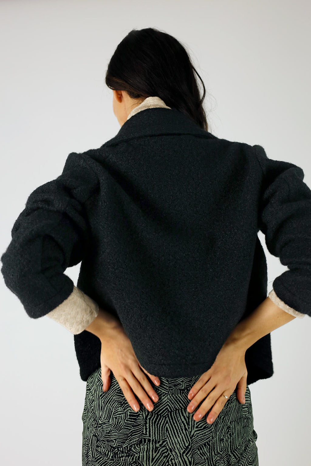 Black Soft Crop Jacket - FINAL SALE