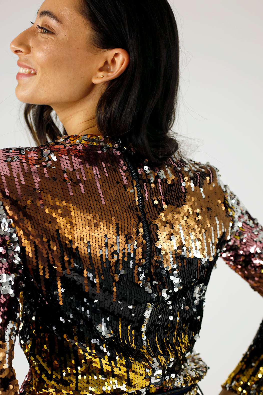 Multi Sequin Crew Top - FINAL SALE