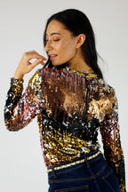 Multi Sequin Crew Top - FINAL SALE