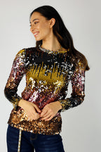 Multi Sequin Crew Top - FINAL SALE
