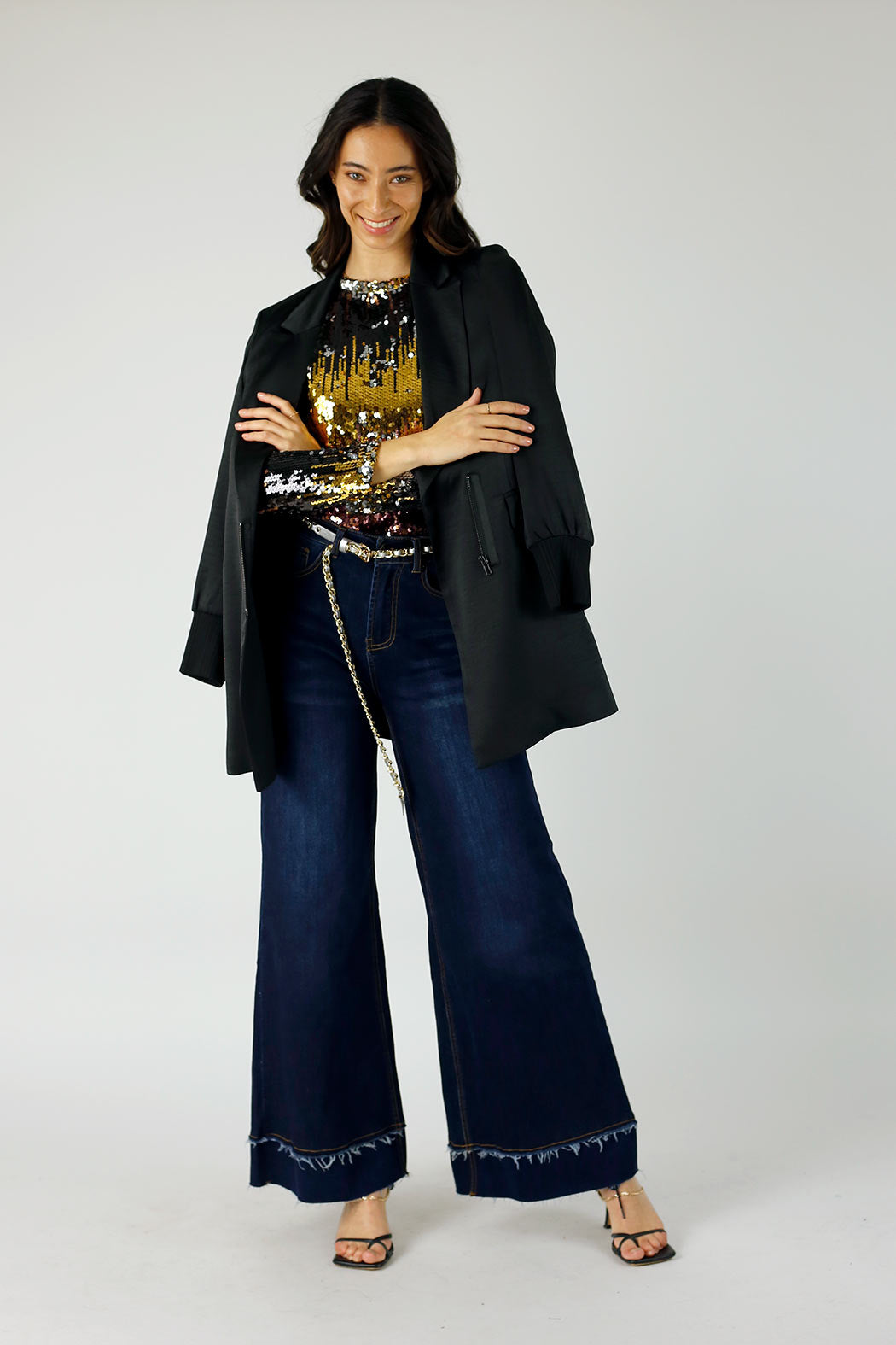 Multi Sequin Crew Top - FINAL SALE