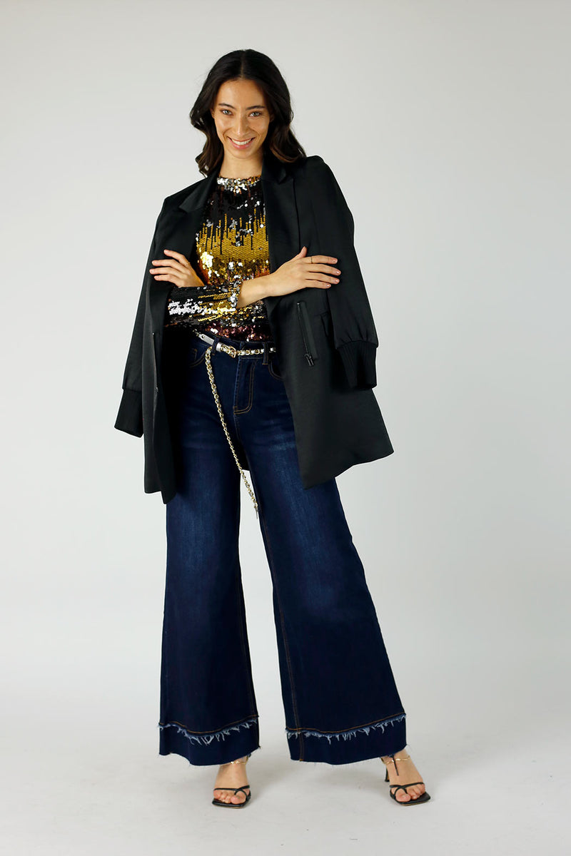 Multi Sequin Crew Top - FINAL SALE
