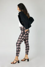 Pink Check Slim Leg Pant - FINAL SALE