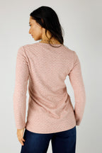 Pink Sparkle V-Neck Top - SALE
