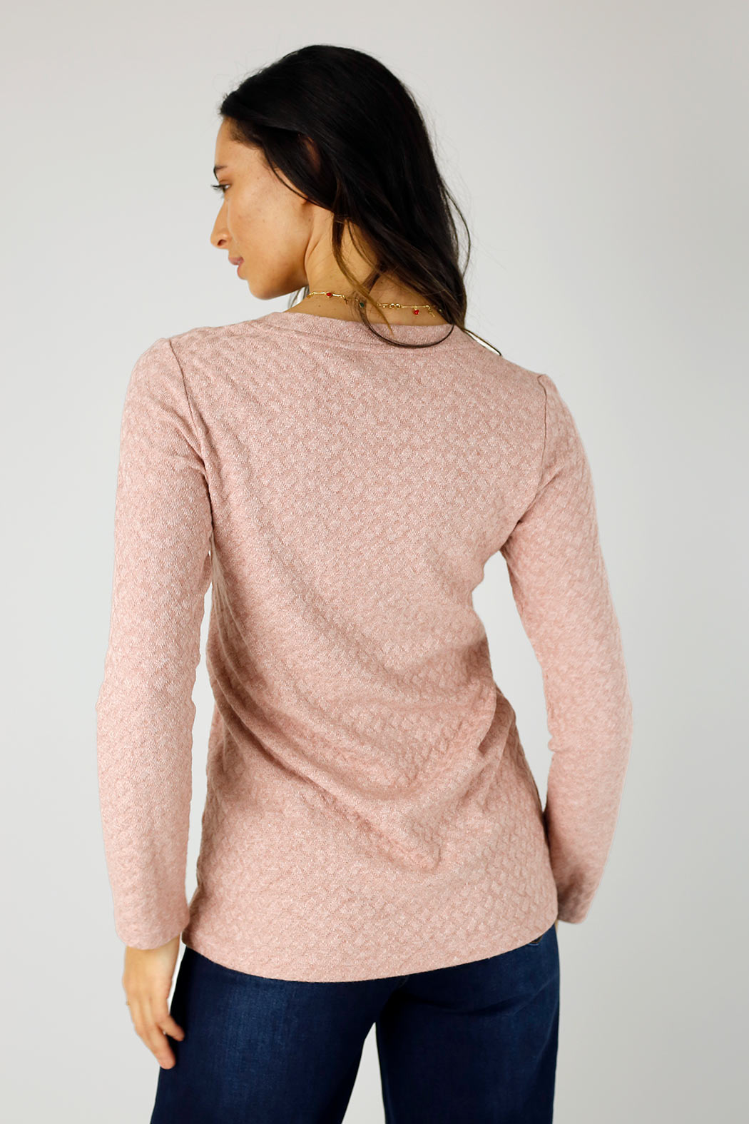 Pink Sparkle V-Neck Top - SALE