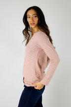Pink Sparkle V-Neck Top - SALE
