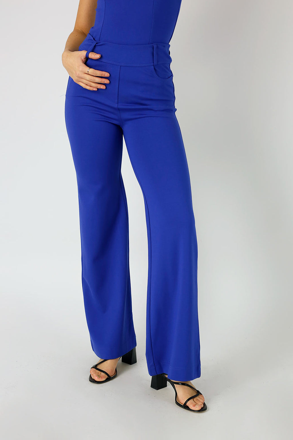 Cobalt Ponte Wide Leg Flare - SALE