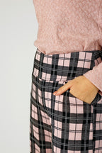 Pink Check Jet Culotte - FINAL SALE