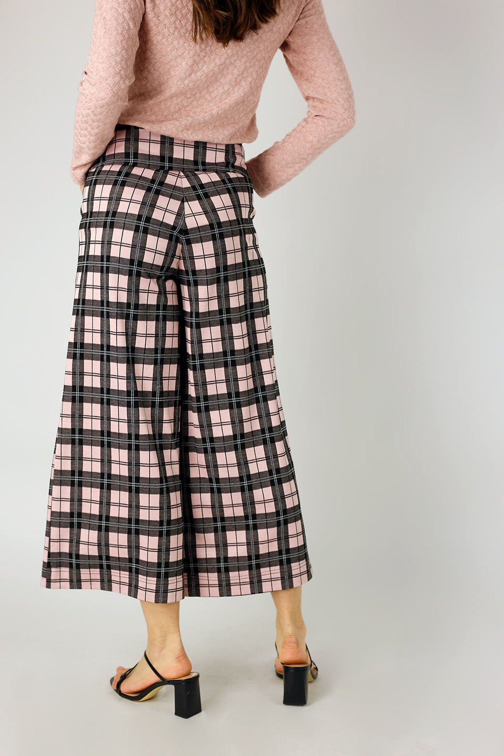 Pink Check Jet Culotte - FINAL SALE