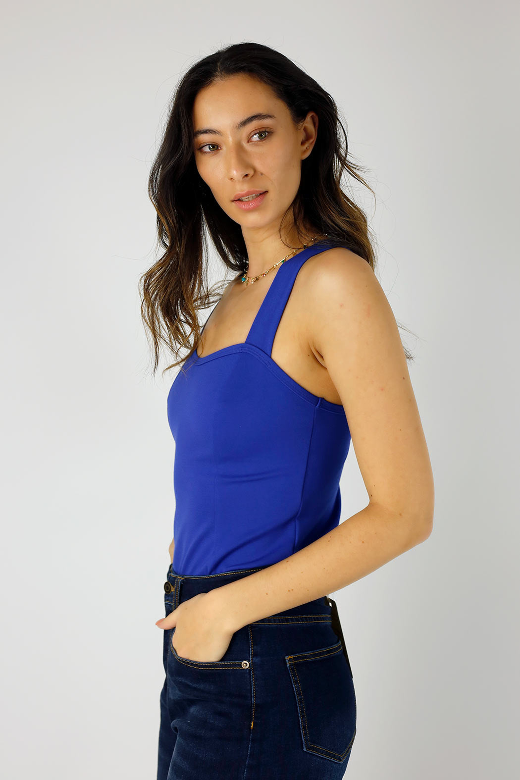 Cobalt Bustier Cami - FINAL SALE