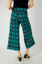Green Check Jet Culotte - FINAL SALE