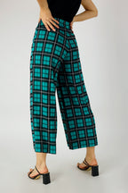 Green Check Jet Culotte - FINAL SALE