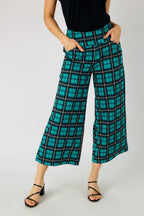 Green Check Jet Culotte - FINAL SALE