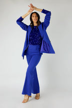 Cobalt Sequin Crew Top - FINAL SALE