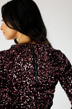 Pink Sequin Crew Top - FINAL SALE