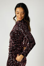 Pink Sequin Crew Top - FINAL SALE