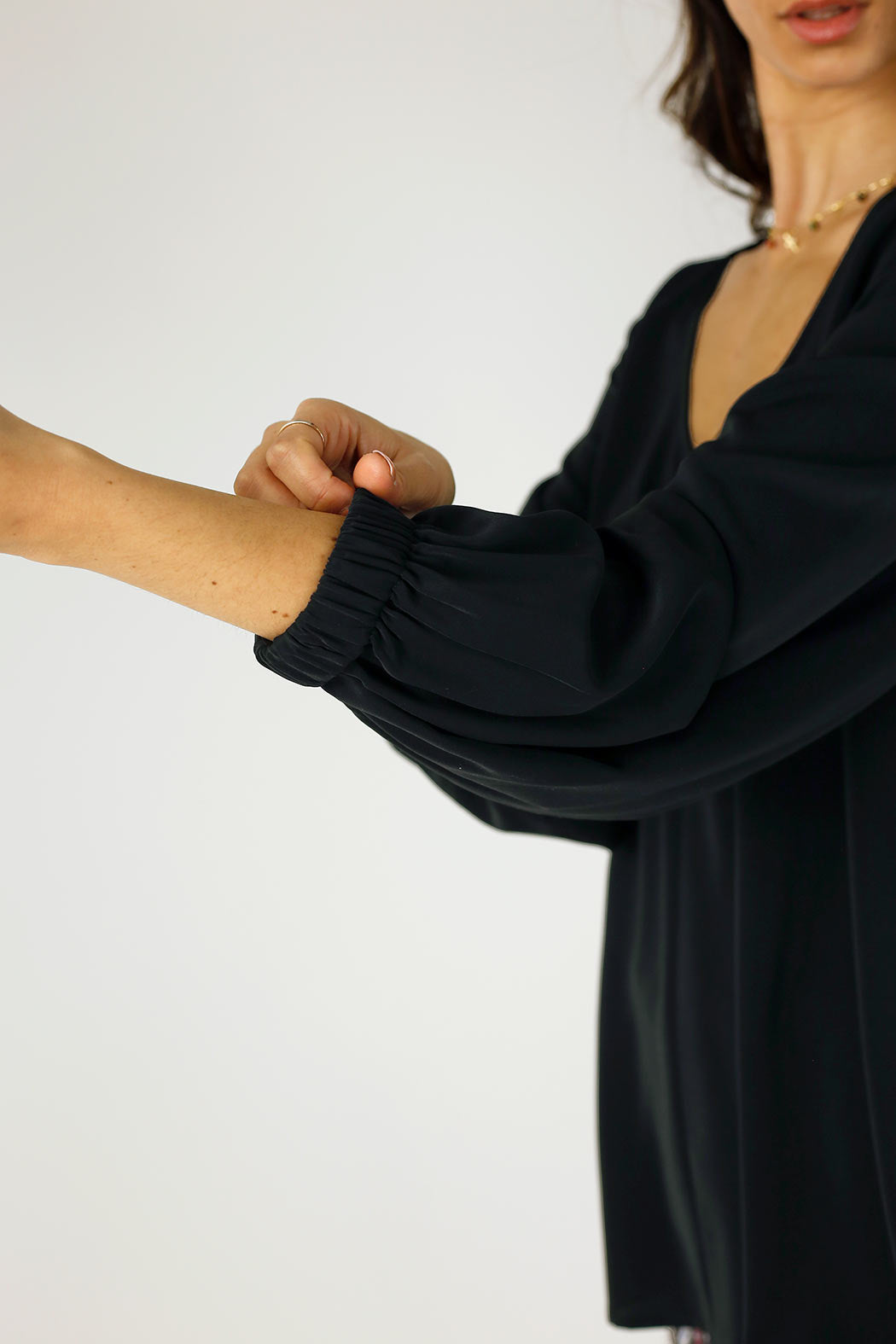 Black Soft Touch Audrey Blouse - SALE