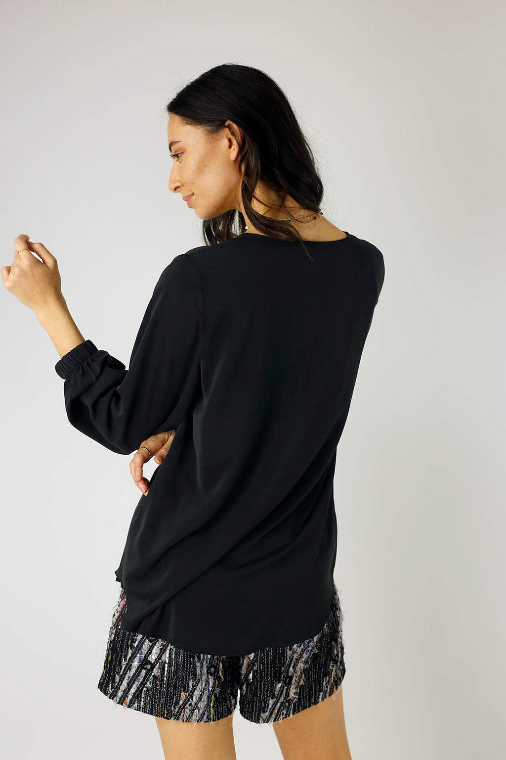 Black Soft Touch Audrey Blouse - SALE