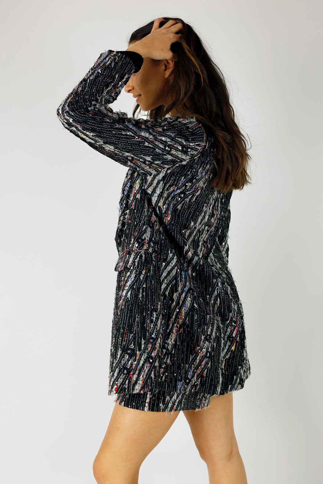 Black Applique Blazer