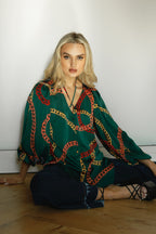 Chains Silky Rae Blouse - FINAL SALE