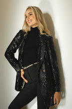 Black Sequin Blazer