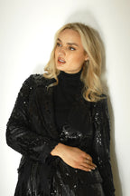 Black Sequin Blazer