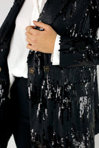 Black Sequin Blazer