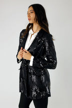 Black Sequin Blazer