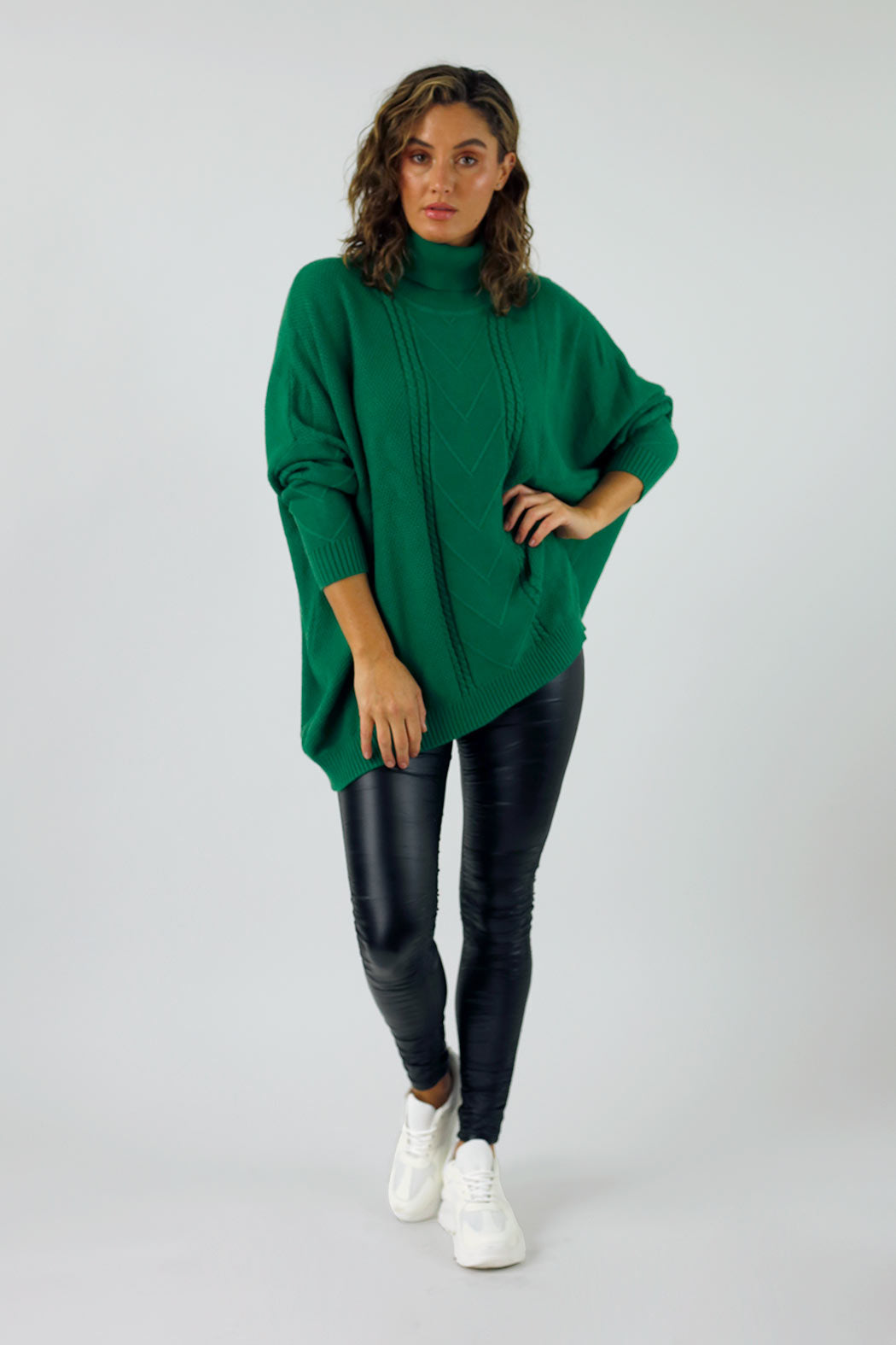 Waxed Black Ruched Legging