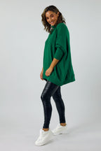 Waxed Black Ruched Legging