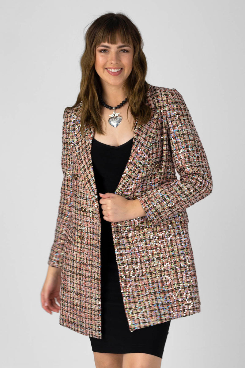 Red Applique Blazer - FINAL SALE