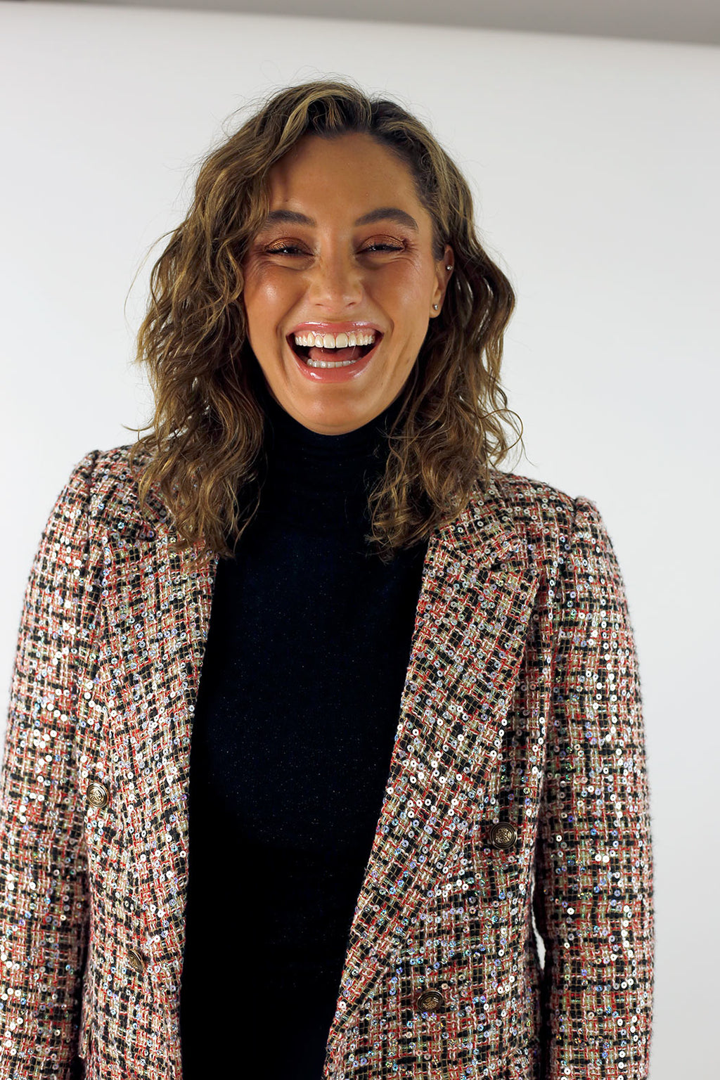 Red Applique Blazer - FINAL SALE