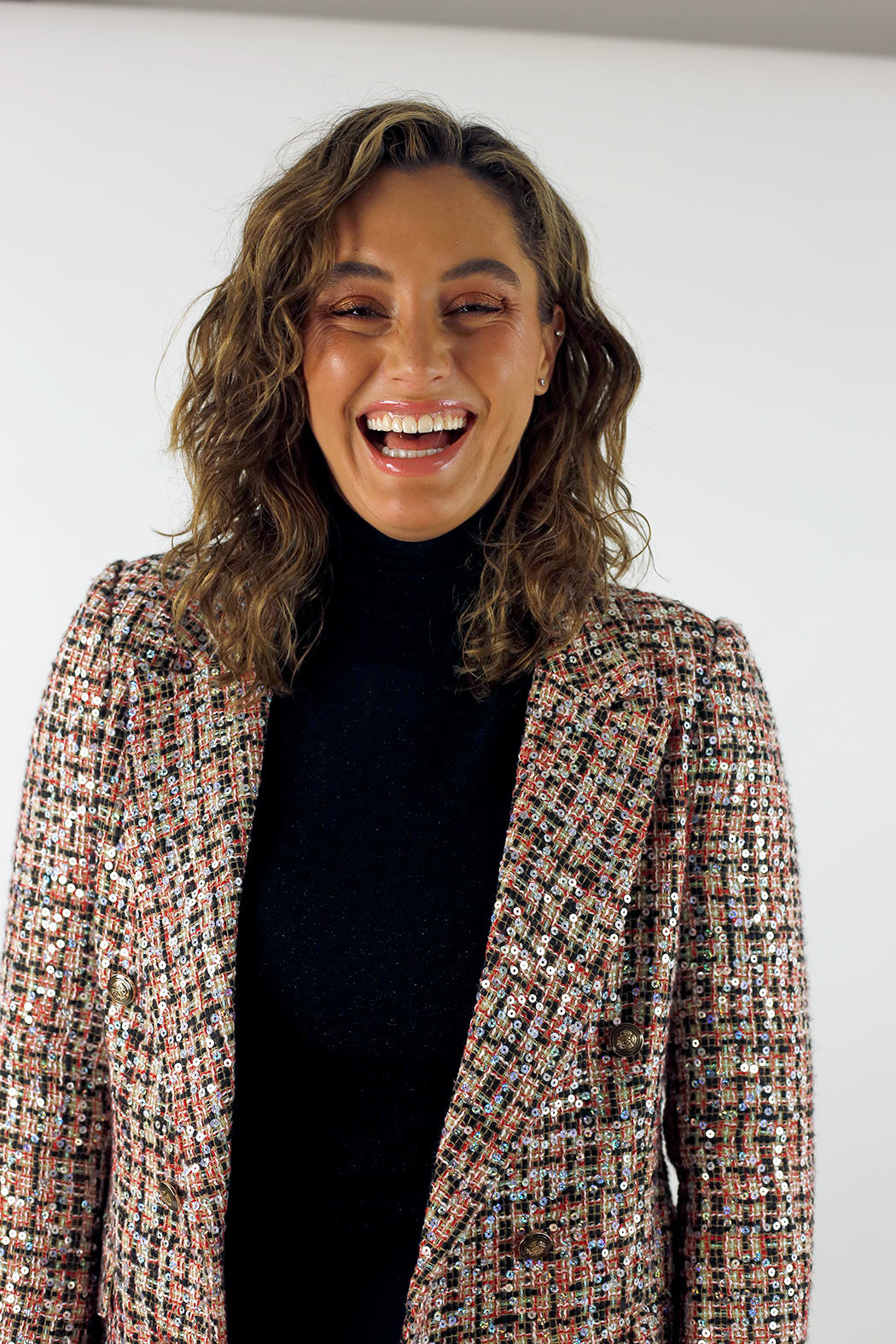 Red Applique Blazer - FINAL SALE
