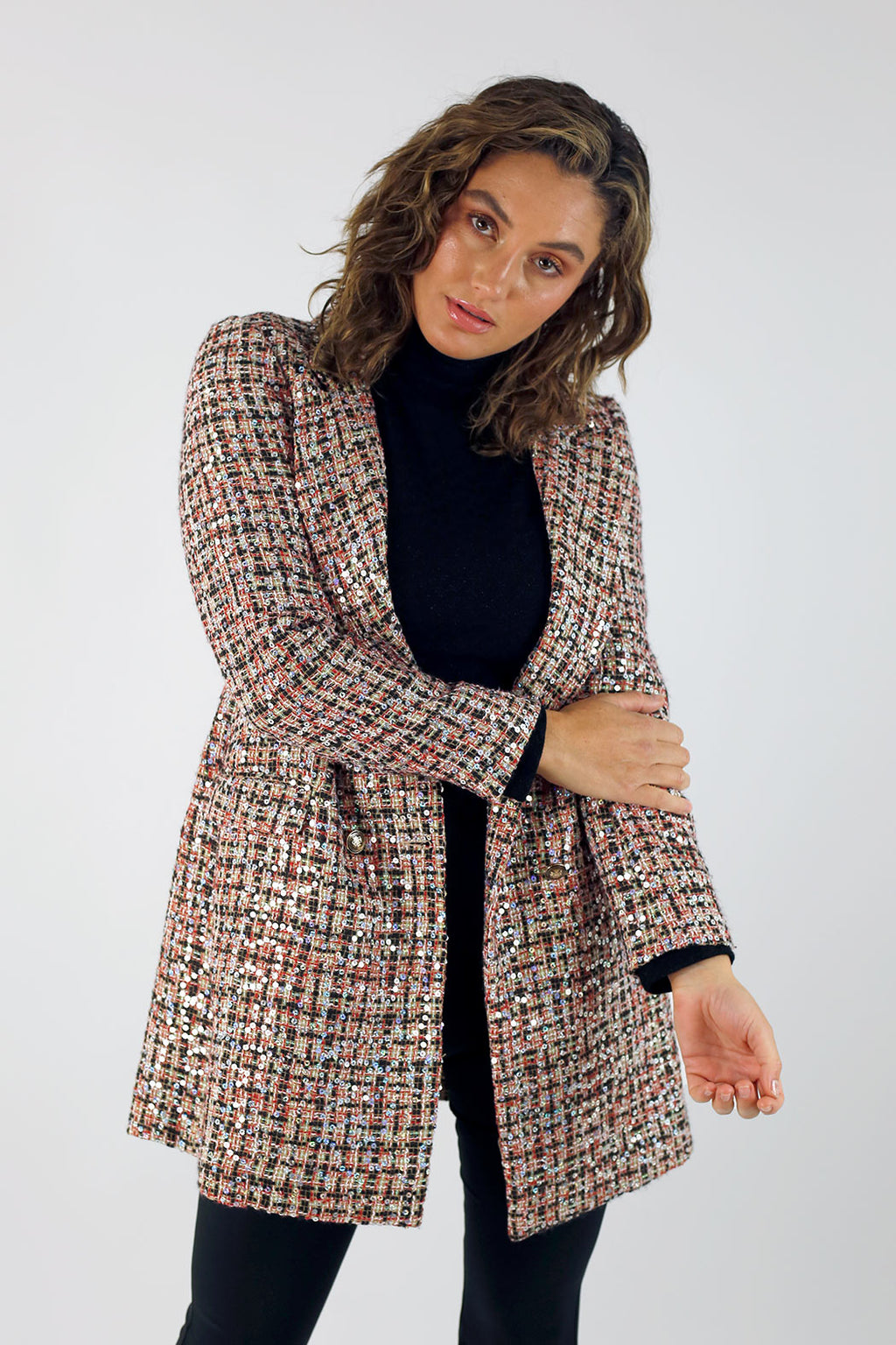 Red Applique Blazer - FINAL SALE