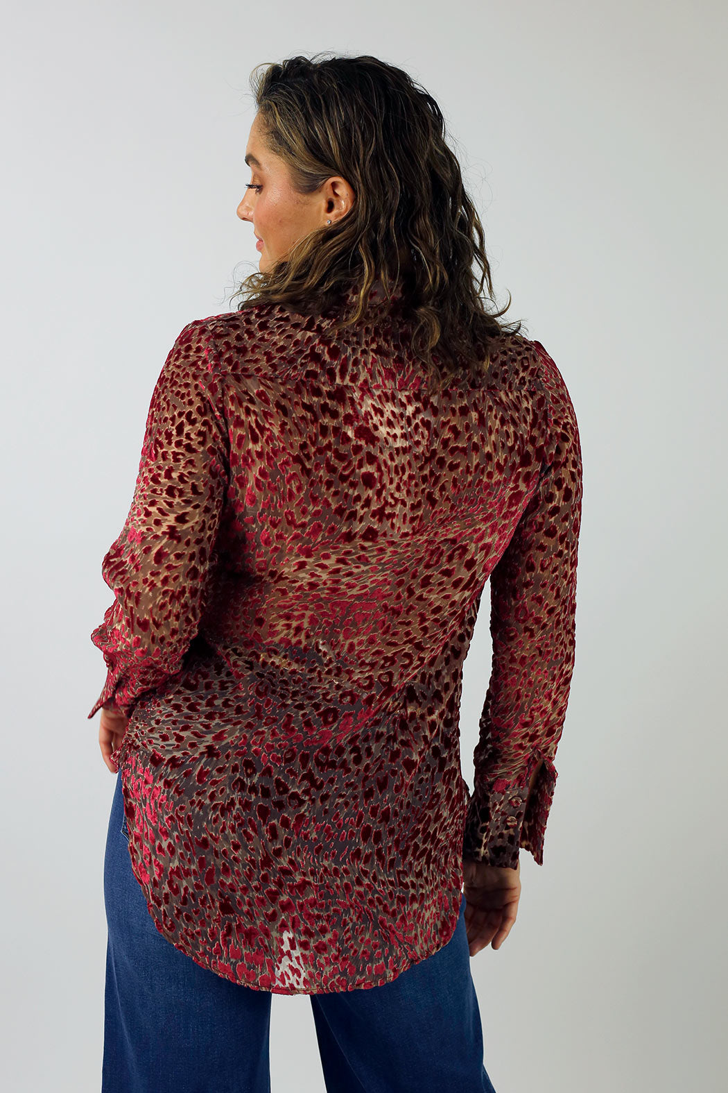 Red Animal Print Jane Shirt
