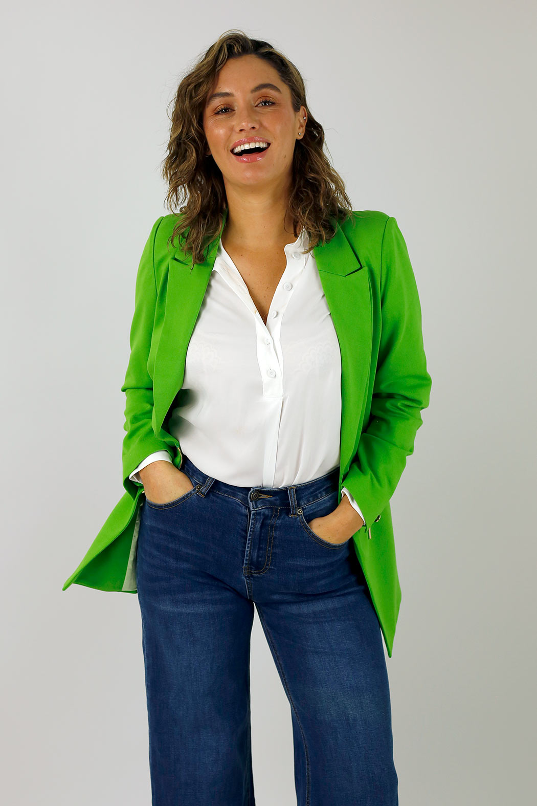 Green Ponte Zippy Blazer - SALE