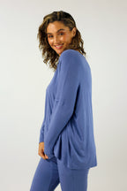 Blue Bamboo Slouch Top - FINAL SALE