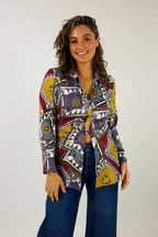 Lilac Satin Nova Shirt - FINAL SALE