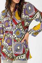 Lilac Satin Nova Shirt - FINAL SALE