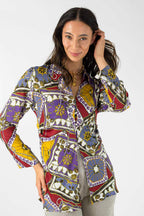 Lilac Satin Nova Shirt - FINAL SALE