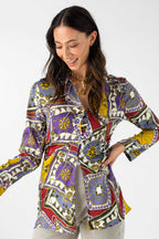 Lilac Satin Nova Shirt - FINAL SALE