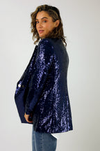 Blue Sequin Blazer - SALE