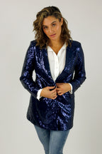 Blue Sequin Blazer - SALE