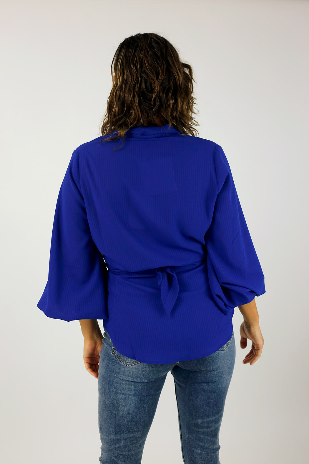 Cobalt Puff Sleeve Zhoush Shirt - SALE