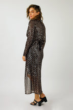 Copper Sequin Wrap Dress - FINAL SALE
