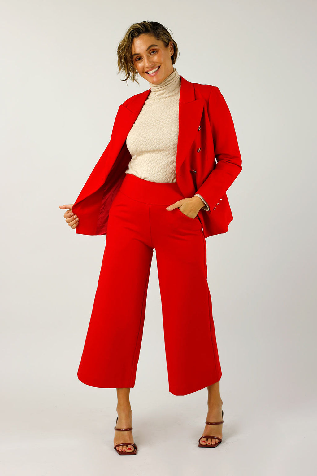 Red Sisca Blazer - FINAL SALE